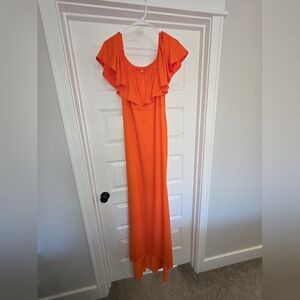 Orange Maternity Dress